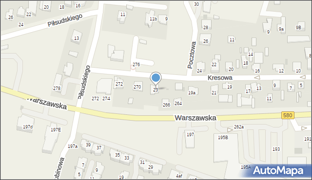 Stare Babice, Kresowa, 23, mapa Stare Babice