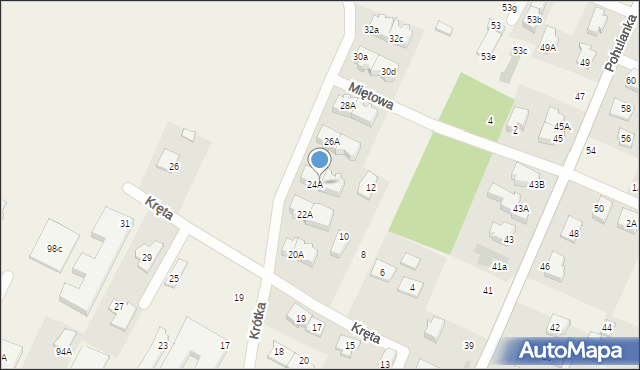 Stare Babice, Krótka, 24B, mapa Stare Babice