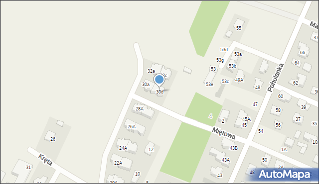 Stare Babice, Krótka, 30d, mapa Stare Babice