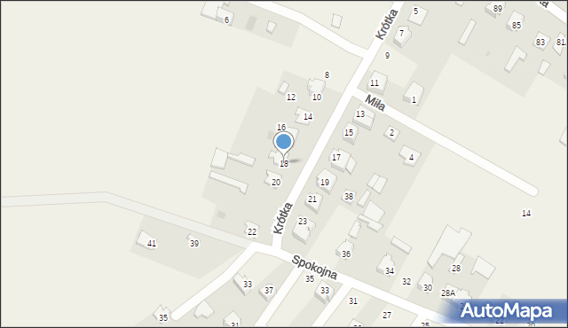 Stare Kupiski, Krótka, 18, mapa Stare Kupiski