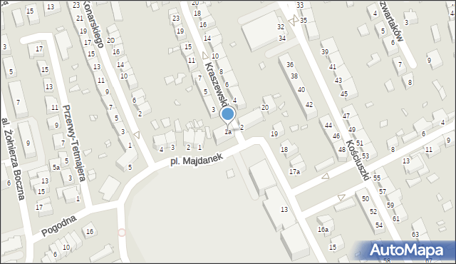 Stargard, Kraszewskiego Józefa Ignacego, 1a, mapa Stargard