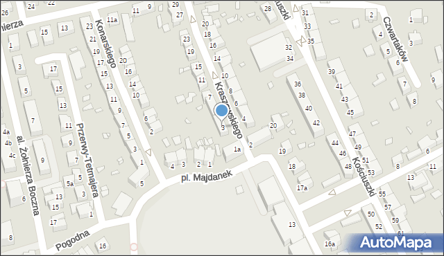 Stargard, Kraszewskiego Józefa Ignacego, 3, mapa Stargard