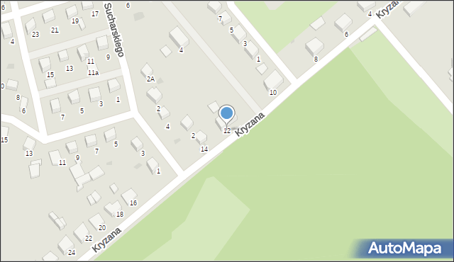 Starogard Gdański, Kryzana Stanisława, dr., 12, mapa Starogard Gdański