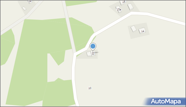 Stary Węgliniec, Kręta, 12, mapa Stary Węgliniec