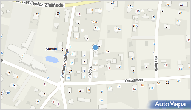 Stawki, Krótka, 8, mapa Stawki