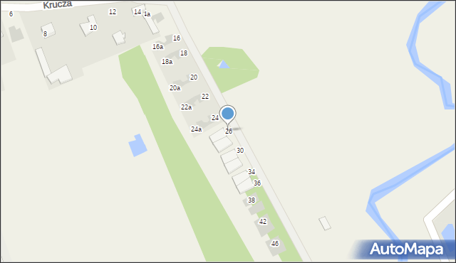 Stefanówka, Krucza, 26, mapa Stefanówka