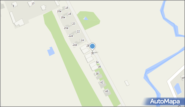 Stefanówka, Krucza, 30, mapa Stefanówka