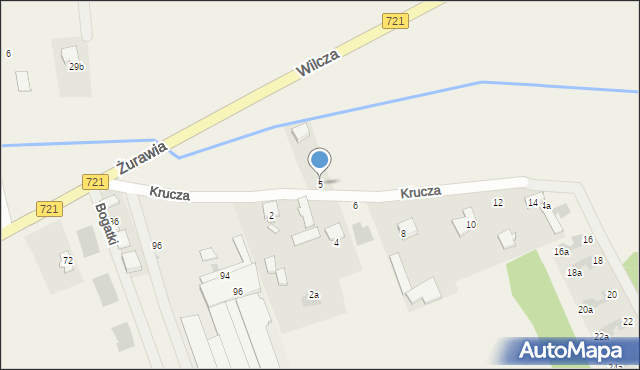 Stefanówka, Krucza, 5, mapa Stefanówka