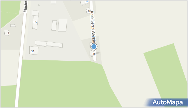 Stegna, Króla Kazimierza Wielkiego, 36, mapa Stegna