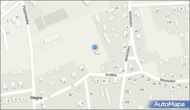 Stegna, Krótka, 2b, mapa Stegna