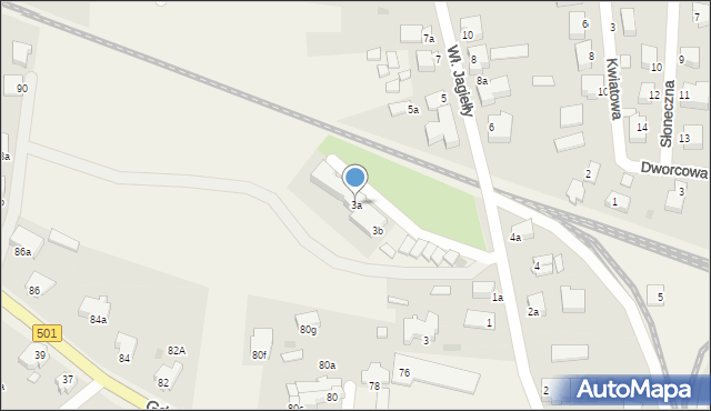 Stegna, Króla Władysława Jagiełły, 3a, mapa Stegna