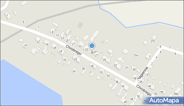 Stęszew, Króla Bolesława Chrobrego, 25, mapa Stęszew