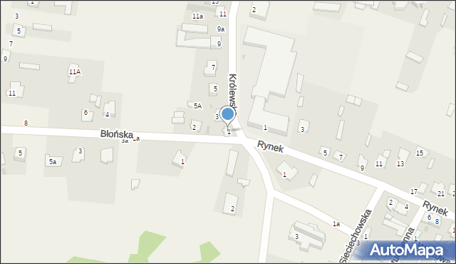 Stężyca, Królewska, 1, mapa Stężyca