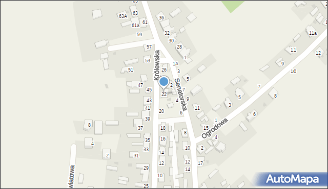 Stężyca, Królewska, 22, mapa Stężyca