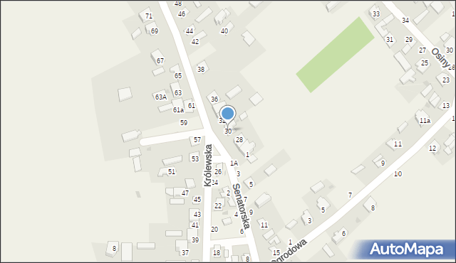 Stężyca, Królewska, 30, mapa Stężyca