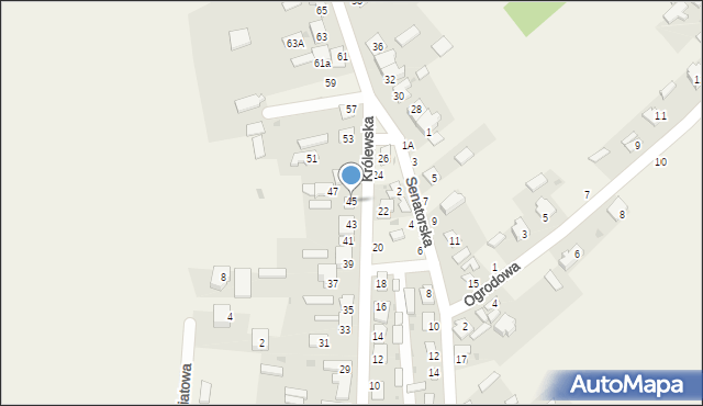 Stężyca, Królewska, 45, mapa Stężyca