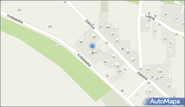 Stężyca, Królewska, 96, mapa Stężyca