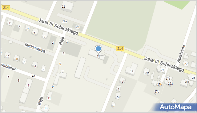 Stężyca, Króla Jana III Sobieskiego, 31, mapa Stężyca