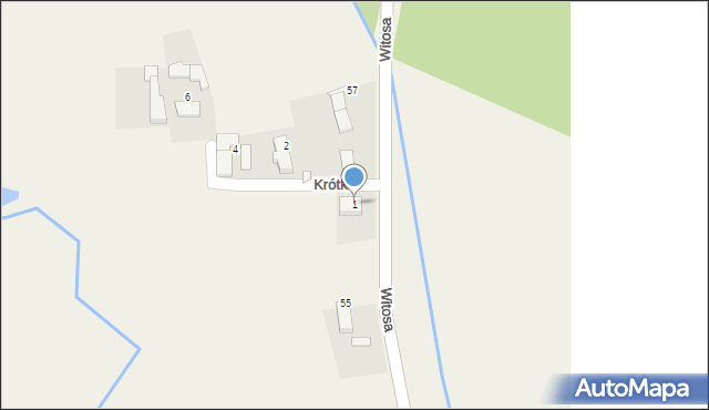 Stobrawa, Krótka, 1, mapa Stobrawa