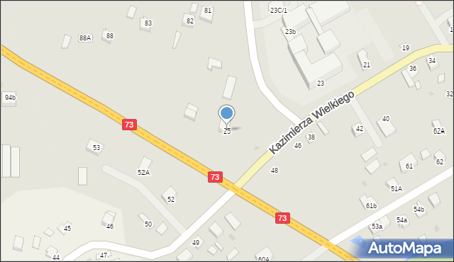 Stopnica, Króla Kazimierza Wielkiego, 25, mapa Stopnica