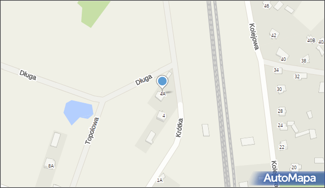 Strabla, Krótka, 4A, mapa Strabla