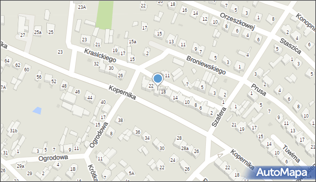 Stryków, Krasickiego Ignacego, bp., 20, mapa Stryków