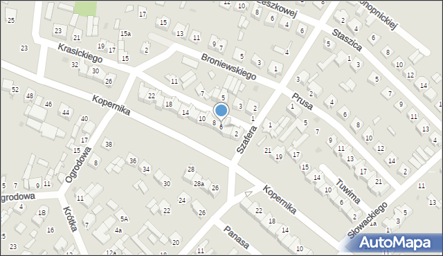 Stryków, Krasickiego Ignacego, bp., 6, mapa Stryków