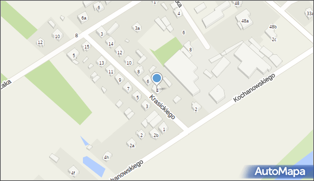 Strzałków, Krasickiego, 4, mapa Strzałków