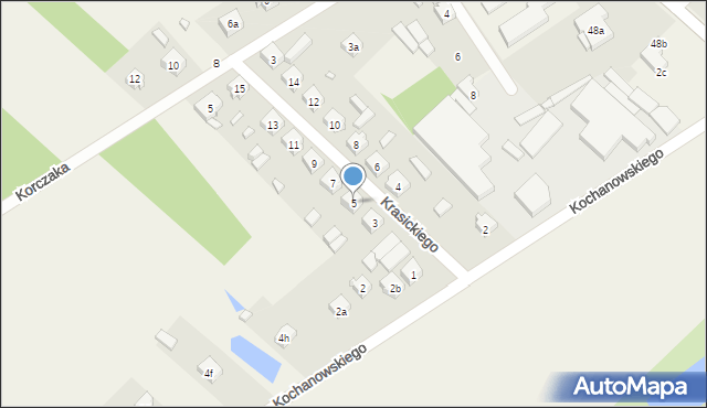 Strzałków, Krasickiego, 5, mapa Strzałków