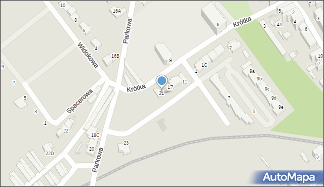 Strzegom, Krótka, 21, mapa Strzegom