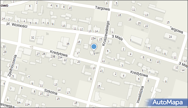 Strzegowo, Kruszewskiego-Kruka, gen., 3, mapa Strzegowo