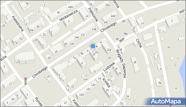 Strzelce Krajeńskie, Króla Bolesława Chrobrego, 10b, mapa Strzelce Krajeńskie