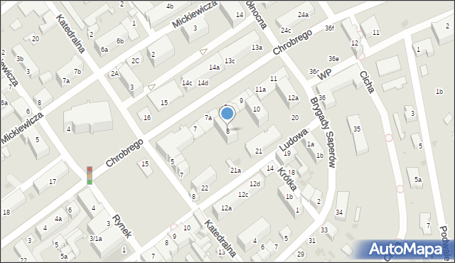 Strzelce Krajeńskie, Króla Bolesława Chrobrego, 8, mapa Strzelce Krajeńskie