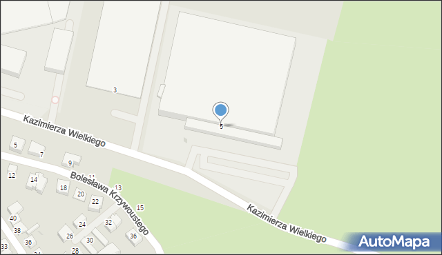 Strzelin, Króla Kazimierza Wielkiego, 5, mapa Strzelin