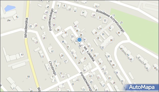 Strzelin, Króla Władysława Łokietka, 29, mapa Strzelin