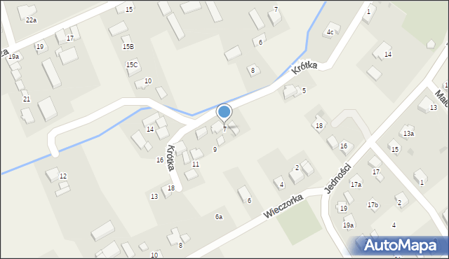 Studzionka, Krótka, 7, mapa Studzionka