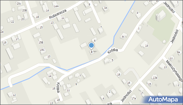 Studzionka, Krótka, 8, mapa Studzionka