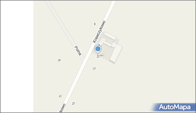 Suchorzew, Krawczykowo, 11, mapa Suchorzew