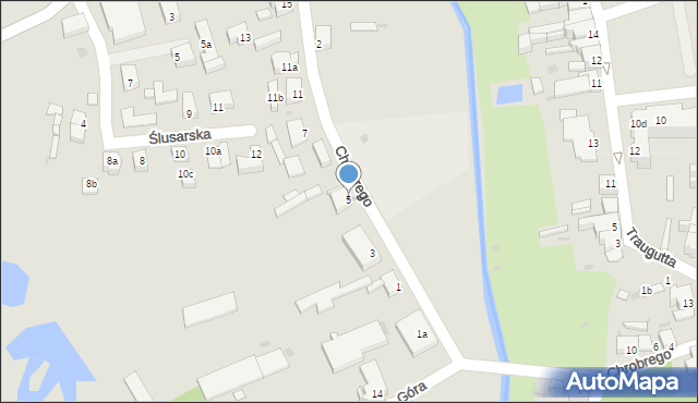 Sulęcin, Króla Bolesława Chrobrego, 5, mapa Sulęcin