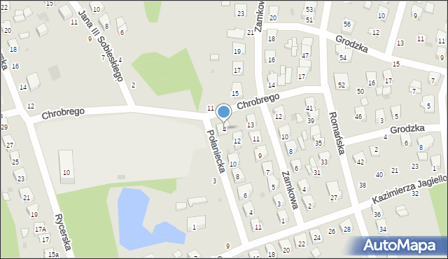 Sulejów, Króla Bolesława Chrobrego, 4, mapa Sulejów