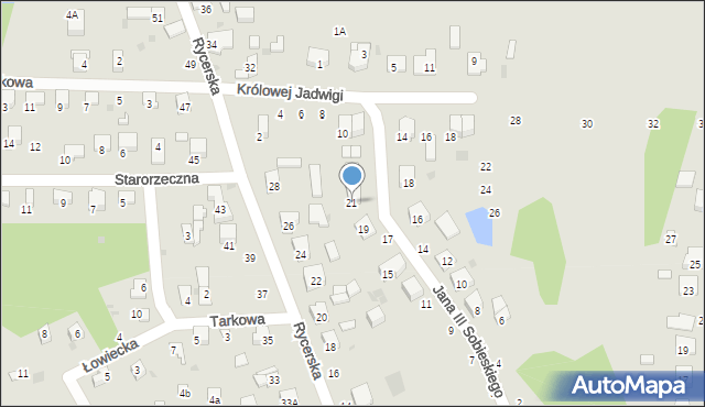 Sulejów, Króla Jana III Sobieskiego, 21, mapa Sulejów