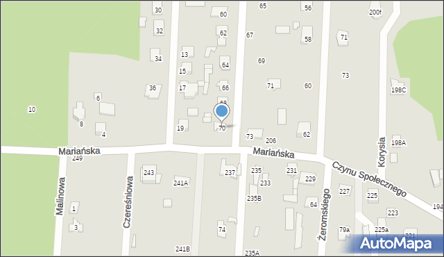 Sulejówek, Krasickiego Ignacego, bp., 70, mapa Sulejówek