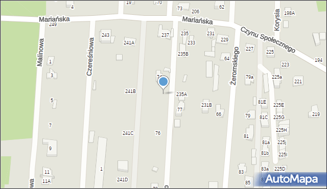 Sulejówek, Krasickiego Ignacego, bp., 74a, mapa Sulejówek