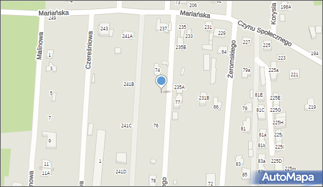 Sulejówek, Krasickiego Ignacego, bp., 74b, mapa Sulejówek