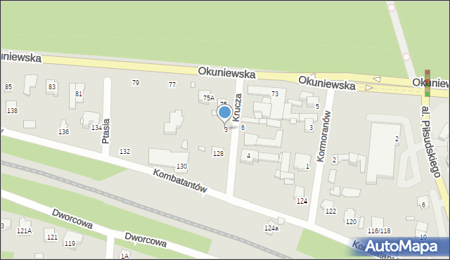 Sulejówek, Krucza, 3, mapa Sulejówek