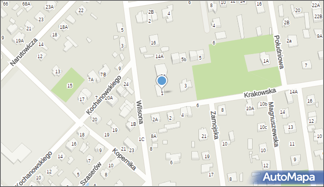 Sulejówek, Krakowska, 1, mapa Sulejówek