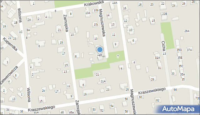 Sulejówek, Krakowska, 12b, mapa Sulejówek