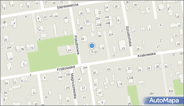 Sulejówek, Krakowska, 7, mapa Sulejówek
