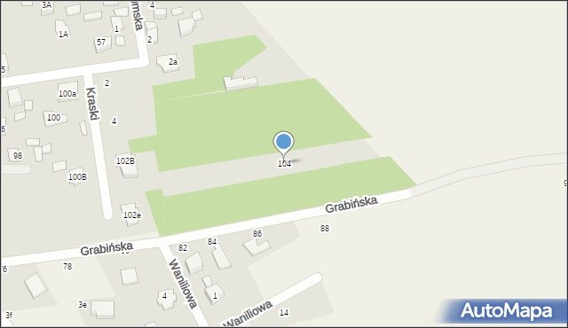 Sulejówek, Kraszewskiego, 104, mapa Sulejówek