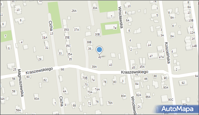 Sulejówek, Kraszewskiego, 41, mapa Sulejówek